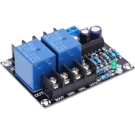 Module de protection haut-parleur bi-canal UPC1237 avec régulation de tension et temporisation, alimentation AC 12-15V (1/5)