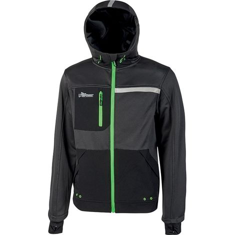 Arbeitskapuzen-Sweatshirt GALAXY - Schwarz/Gelb 2XL (1/5)