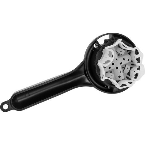 Spazzola di pulizia in silicone per la testina di erogazione delle macchine da caffè, compatibile con i macinacaffè, versione nera. (1/5)