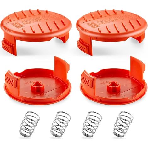 4 Couvercles de bobine et ressorts, capuchon de bobine pour BLACK+DECKER AFS (RC100P) (1/5)