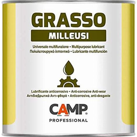 Camp GRASSO MILLEUSI, Grasso Lubrificante Multiuso al Litio NLGI2 ad Alte Prestazioni, Protegge da Ruggine e Corrosione, 1 kg (1/4)