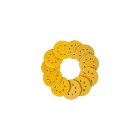 Discos abrasivos de 125 mm, discos de lijado de 110 mm para lijadora, almohadillas de lijado redondas de 8 orificios, grano 60/80/100/120/150/180/240/320/400/600/800 para lijado, pulido y eliminación 