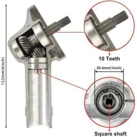Tête d'engrenage de rechange pour débroussailleuse à fil FS56RC, FS70, FS91, FS94R, FS120, FS130, FS131, FS240, FS250