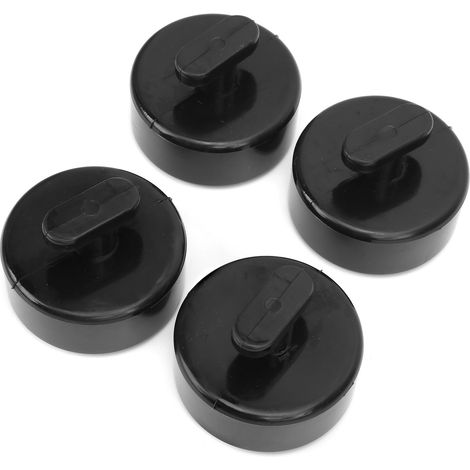 4 Stück Wagenheber-Anhebungspads aus schwarzem Gummi, passend für Corvette C5 C6 (1/5)