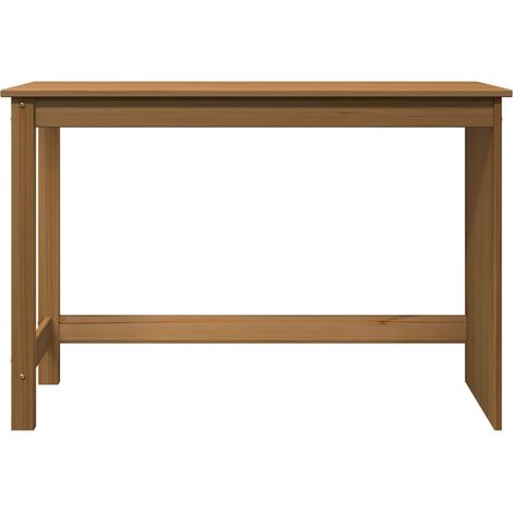 Bureau D'étude - Bureau D'ordinateur Marron miel 112 x 50 x 75 cm Bois de Pin Massif fr15938 (1/5)