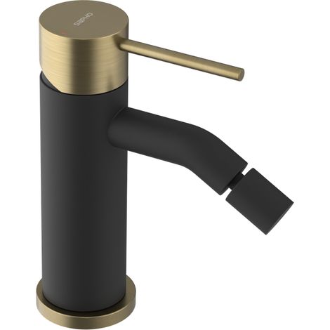 Sapho Ultramix - Mitigeur de bidet, noir mat/doré mat UT003BG (1/2)