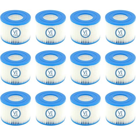 Spa Filter Replacement Filter Cartridges for Flowclear Pool Filter Size 6-58323 (12 Pcs) (1/5)