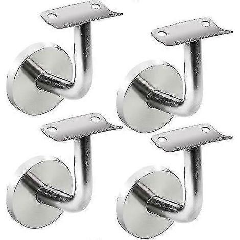 Lot de 4 supports muraux pour main courante, fixations en acier inoxydable pour escaliers (1/5)