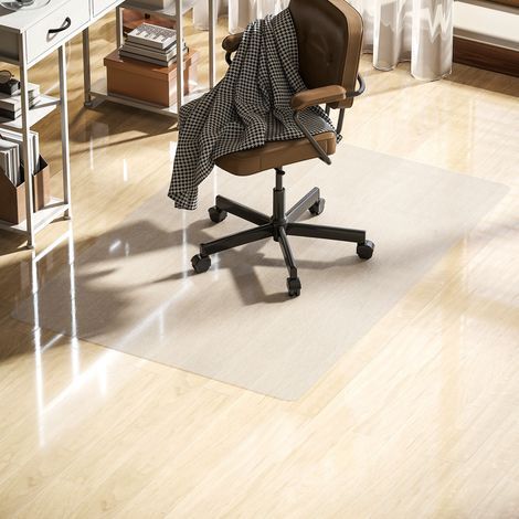 Tapis de protection de sol antidérapant, 1,5 mm d'épaisseur, 100 x 150 cm, transparent (1/5)