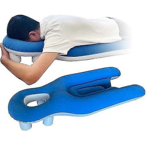 Oreiller pour dormir face contre la table après une opération de la rétine (1/5)