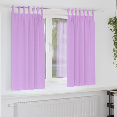 Verdunkelungs-Vorhänge mit Ringen 2 pcs Lila 175 x 140 cm