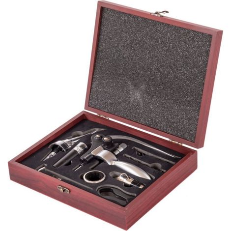 Oypla 9pc Wine Opener Accessory Gift Set with Rabbit Corkscrew (1/5)