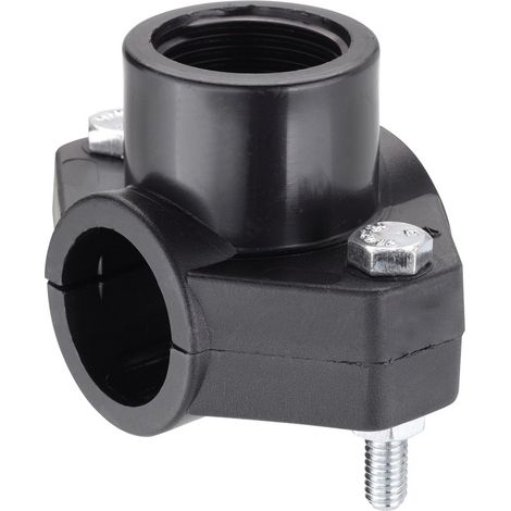 1BL PRESA A STAFFA IN POLIPROPILENE diametro 25 x 1/2 - pz 2