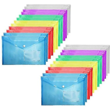 2417 cm dossiers A5 en plastique Transparent sac de fichiers sacs de maintien de documents dossiers de stockage de papier (1/5)
