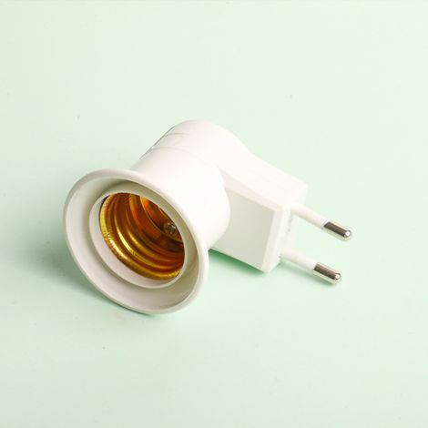 E27 professionnel Super lampe prise murale E27 douille Base de lampe prise US/ue prise de lampe avec interrupteur marche/arrêt (1/5)