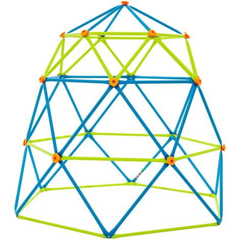 Lifetime Stahl Klettergerüst Geodome Blau/Lime 238x238x223 cm (1/7)