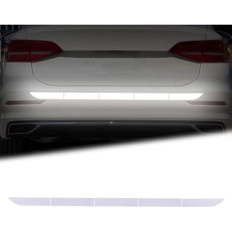 Pair - Scotch Reflechissant Blanc, Autocollants Réfléchissants Vision Nocturne,Autocollants de Sécurité Auto-Adhésifs étanches pour Voiture(2pcs) (1/5)