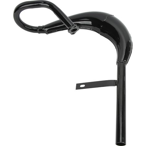 Auspuffrohr aus schwarzem Eisen für 2-Takt-Motoren (49 cm³, 60 cm³, 66 cm³, 80 cm³), Schalldämpfer für motorisierte Fahrräder, robustes Auspuffrohr für motorisierte Fahrräder (1/5)