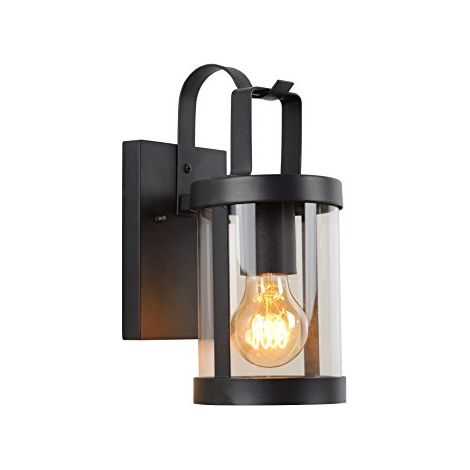 Lucide lindelo â Lampada da parete esterno â IP23 â Nero (1/4)