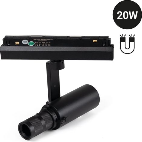 Shapeable Strahler für 48V-Magnetschiene - 20W - 20º-35º