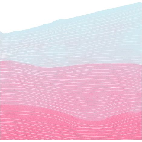 Papier peint panoramique minimaliste,modern Rues Fraise (1/5)