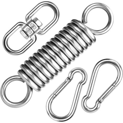Kit De Suspension pour Fauteuil Suspendu, Ressorts Fixations Inclus, Crochet De Suspension Pivotant Ultra-résistant pour Sacs De Frappe, De Frappe Lourd Fauteuil Suspendu. (1/5)