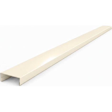 Nez de cloison 2m60 en alu 15/10ème - 74mm - RAL1015 - ALUHOME