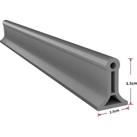 (Gray-30cm)Bathroom Silicone Bendable Water Retaining Strip Shower Water Barrier Highl for Kitchen Separation Shower Accessories (1/4)