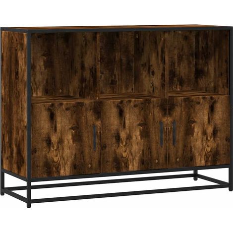 Maison Exclusive - Credenza Rovere Fumo 100x35x76 cm in Legno Multistrato