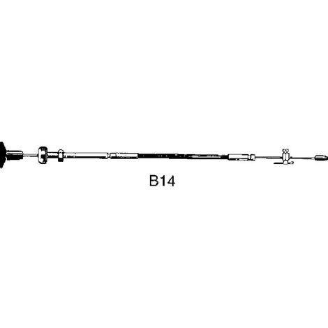 Cable de parada Ultraflex b14 acción suave resistente marino
