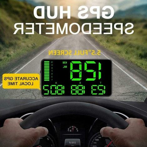 Display Head-Up GPS con schermo HD da 5,5 pollici, tachimetro digitale (1/5)