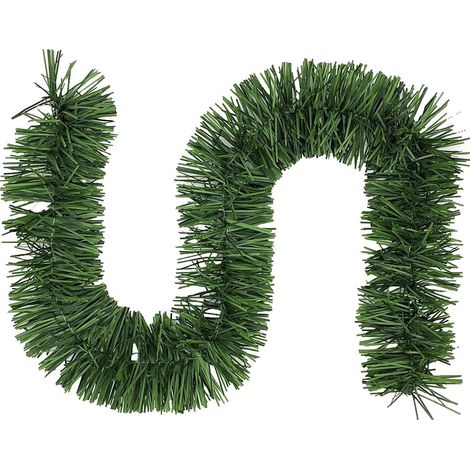 Guirlande De Noël - Guirlande Verte En Pvc Souple Avec Âme De Fil Métallique - Pour Intérieur Et Extérieur - 16 5 M - 3 Pièces (1/4)