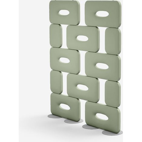 Divisorio di design in polietilene per interni ed esterni Cookie 250 - Verde (1/2)
