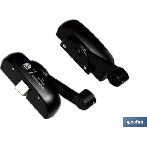 Serrure antipanique de surface 1 point couleur noire