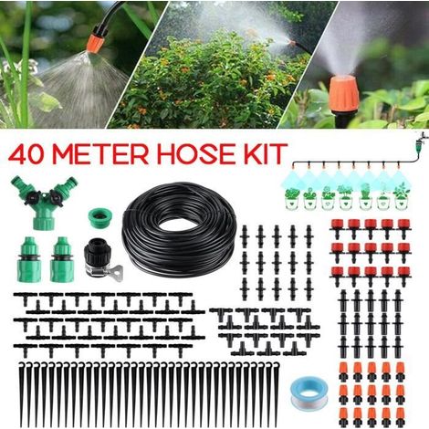 Kit d'arrosage automatique 40 m pour jardin - Système micro goutte à goutte (1/3)