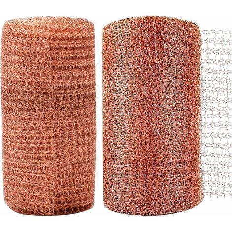 Grillage en cuivre, 2 pièces de 6 mètres de haute qualité, grillage anti-rongeurs, bloqueur de cuivre, filet en cuivre tissé pour la maison, le jardin, la lutte antiparasitaire, les rongeurs, les esca (1/4)
