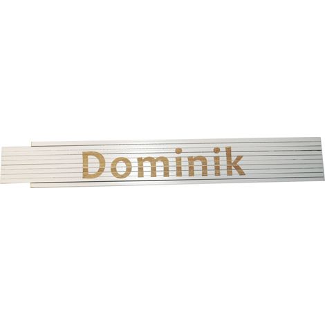 Zollstock Dominik 2 m weiß Zollstock