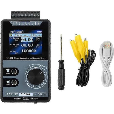 Générateur de signaux PWM portable haute précision source de signal de sortie 0-20 mA, 4-20 mA, 0-10 V simulateur analogique (1/5)