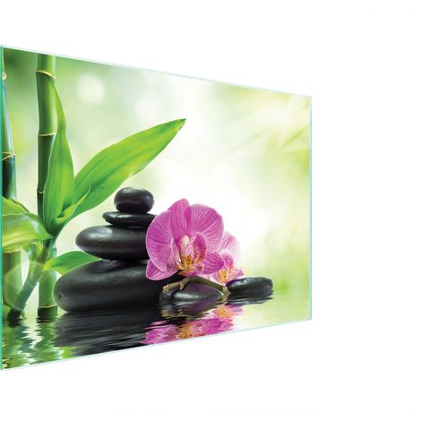 Glasschneidebrett 40x30 Orchidee