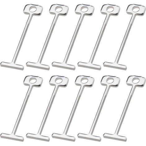 200pcs T-Pins Aiguilles en Acier Remplaçables Système de Nivellement des Carreaux 1.5mm Nivellement des Carreaux Sols Murs Outil de Construction Bâtiments (1/4)