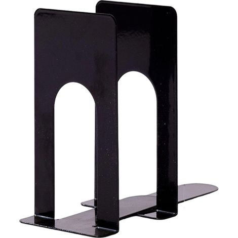 Serre Livre - Acier Inoxydable - 69 x 100 x 130 mm - Pour Bureau Maison Ecole - 6 Paires (1/5)