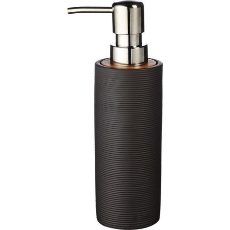 Distributeur porte-savon sur pied ROLLER, marron (1/3)