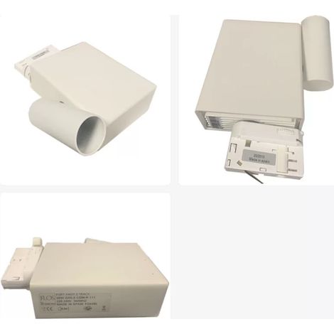FLOS F2449009 Fort knox 2 trac Proiettore da binario bianco per lampadina 35W Gx8,5 CDM-R111