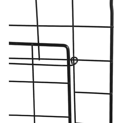 Pet Cage Gate DIY Mesh Grid 13.78 X 13.78 X 0.12 in Adjustable Fence Gate for Cat Dog Cage (1/4)