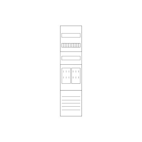 Eaton Zählerplatz, 1-fach, ausgestattet, Version Z17B0016, 113071