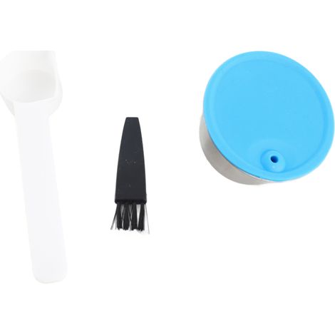 Capsule Réutilisable Inox 304 pour Dolce Gusto Compatible EDG466/EDG606/EDG305/EDG626 Couvercle Bleu 10g (1/5)