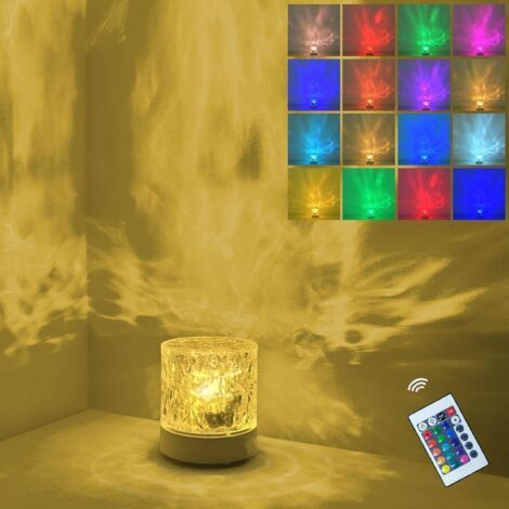 Aurora Borealis Lamp, Northern Lights Projector, Remote Controlled 16 RGB Gradient Colors Water Ocean Effect Lamp Suitable for Bedroom (1/5)