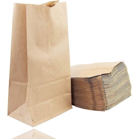 Kraftpapiertüten aus starkem Papier, verwendet als Tüten, Papiertüten, (1/5)