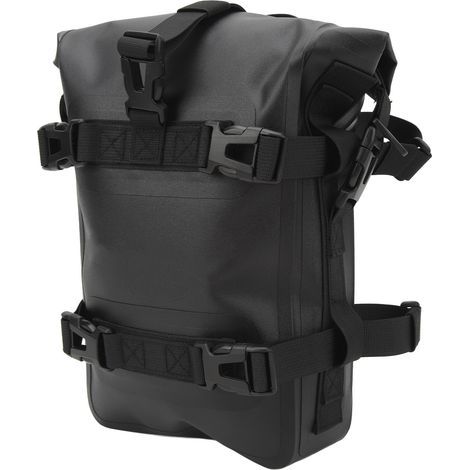 Wasserdichte 4-Liter-Motorrad-Lenkertasche mit Schnellverschluss, universell einsetzbar, Hecktasche/Seitentasche für Reisen, Schwarz (1/5)