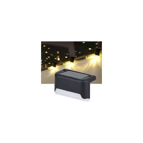 Lampe de jardin solaire pour extérieur - Coque noire, lumière chaude (1/5)